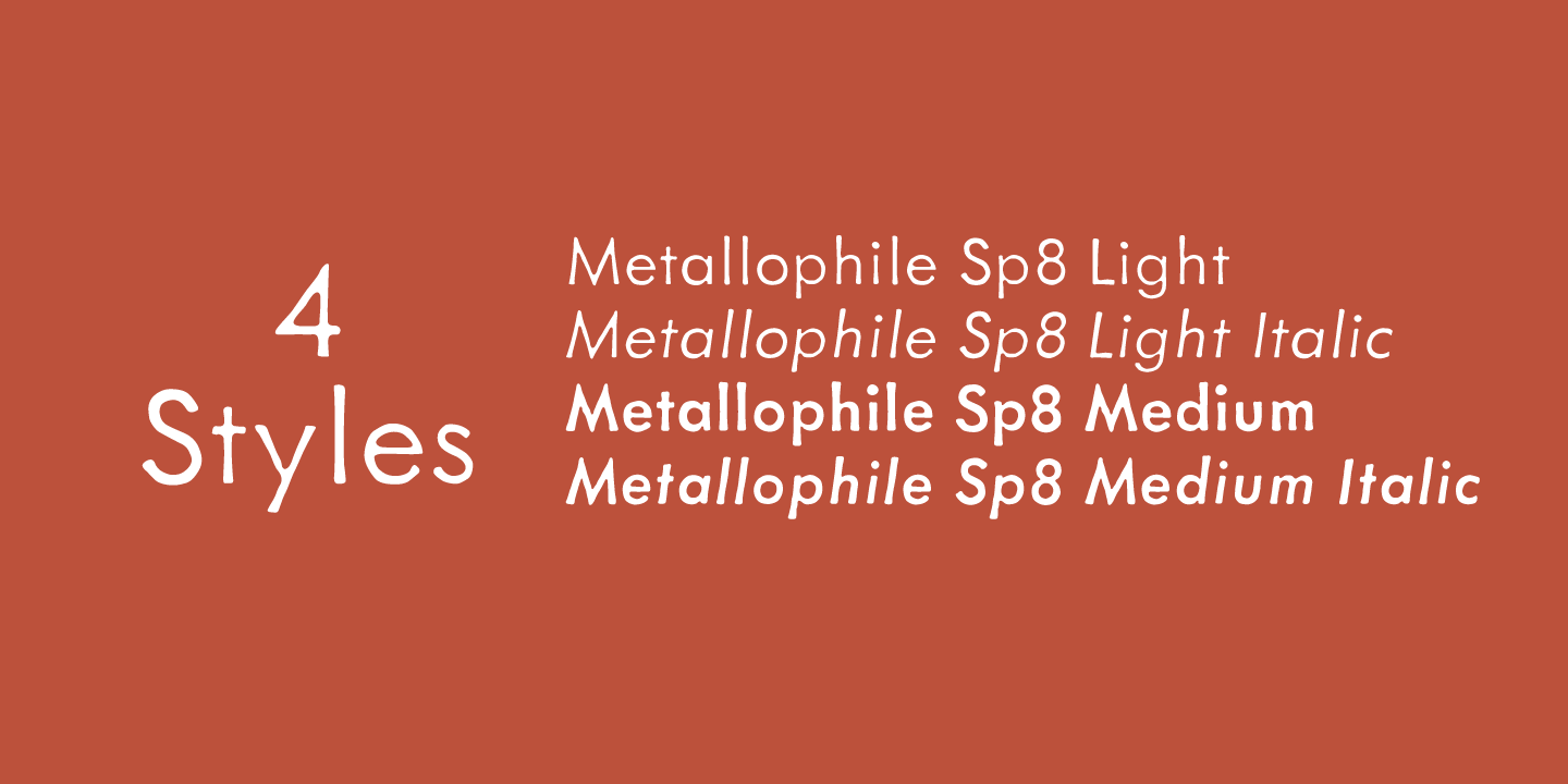 Download Metallophile Sp8 font (typeface)
