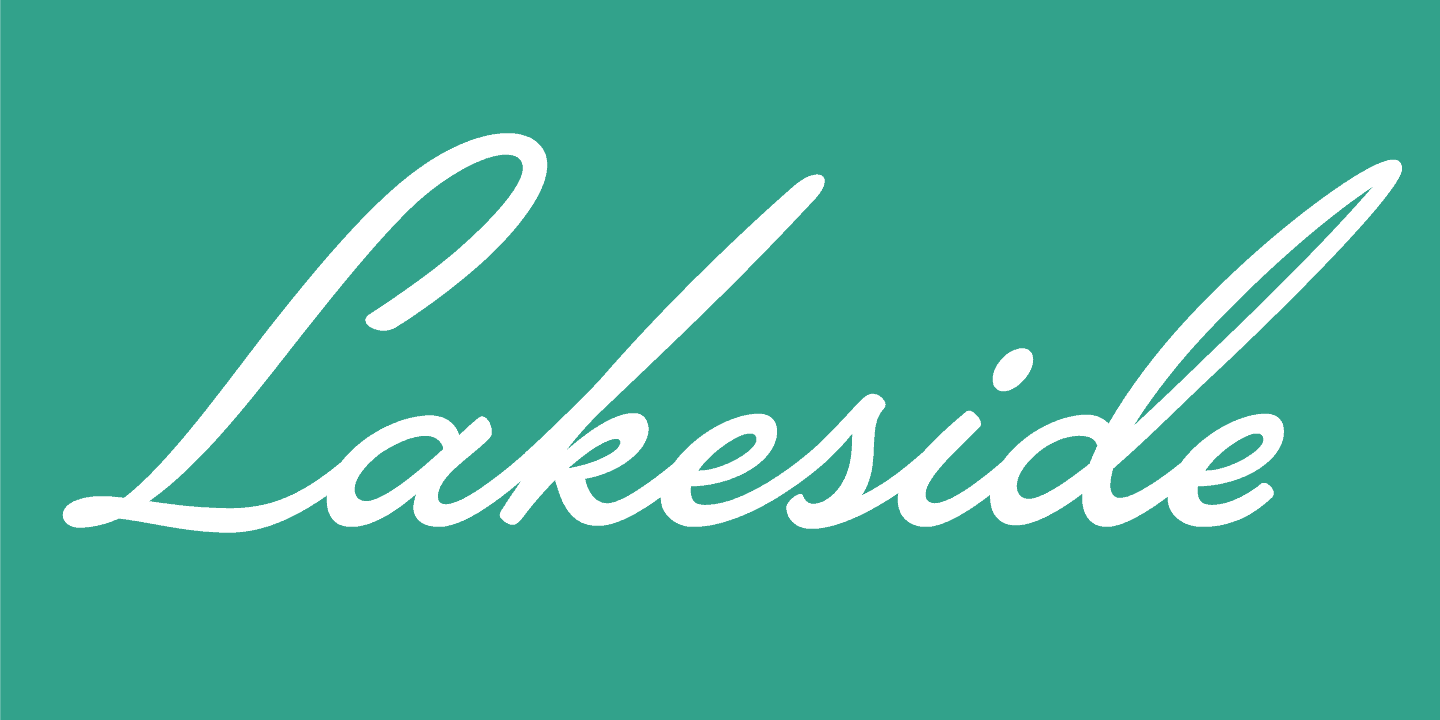 Download Lakeside font (typeface)