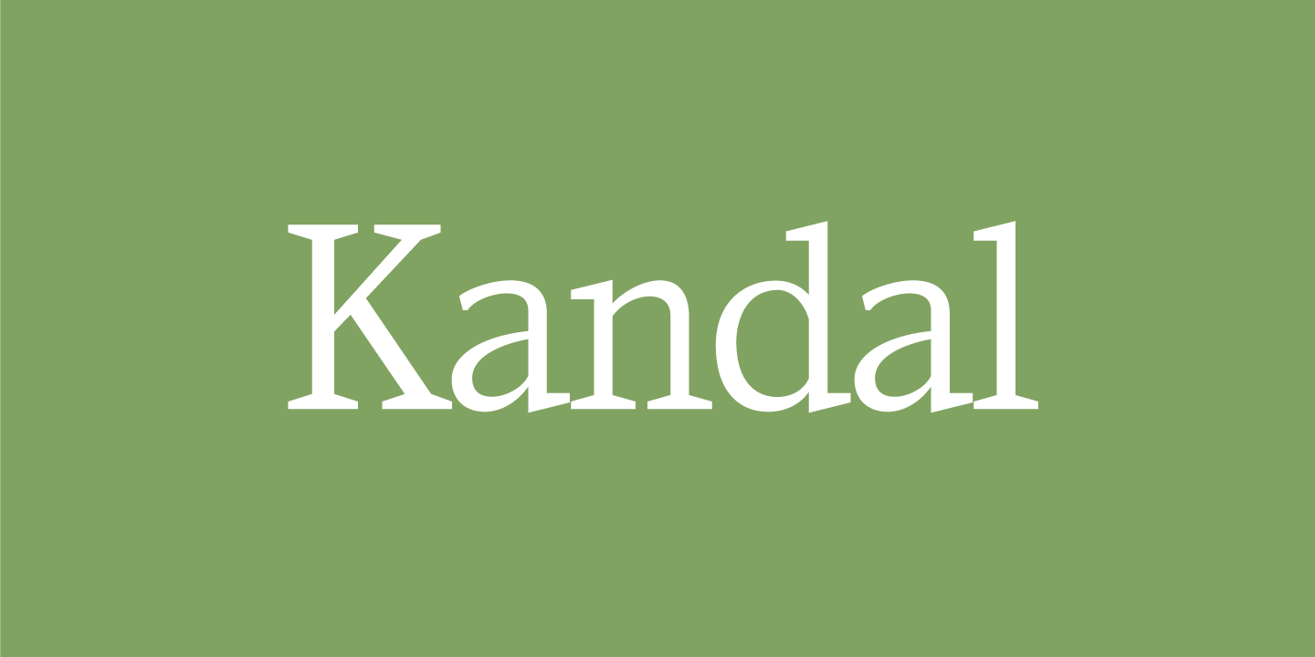 Download Kandal font (typeface)
