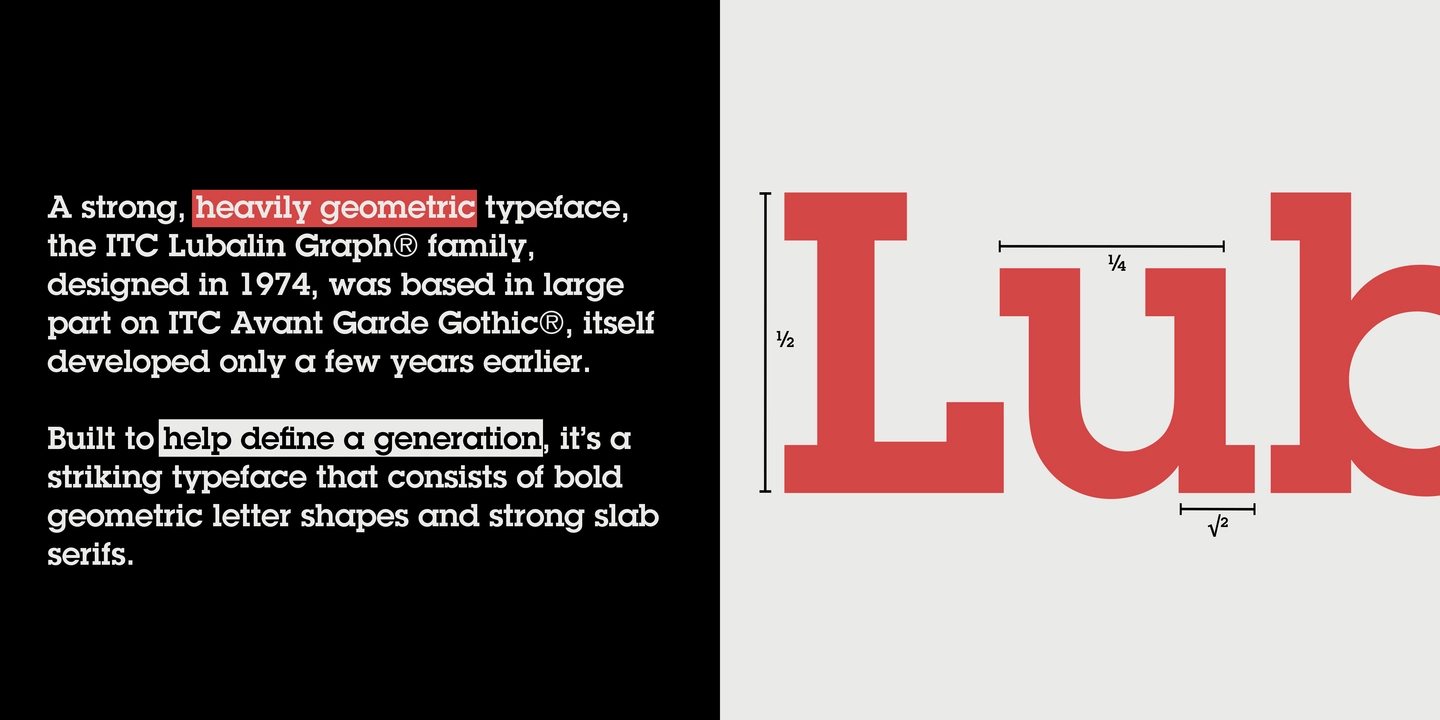 Download Lubalin Graph font (typeface)