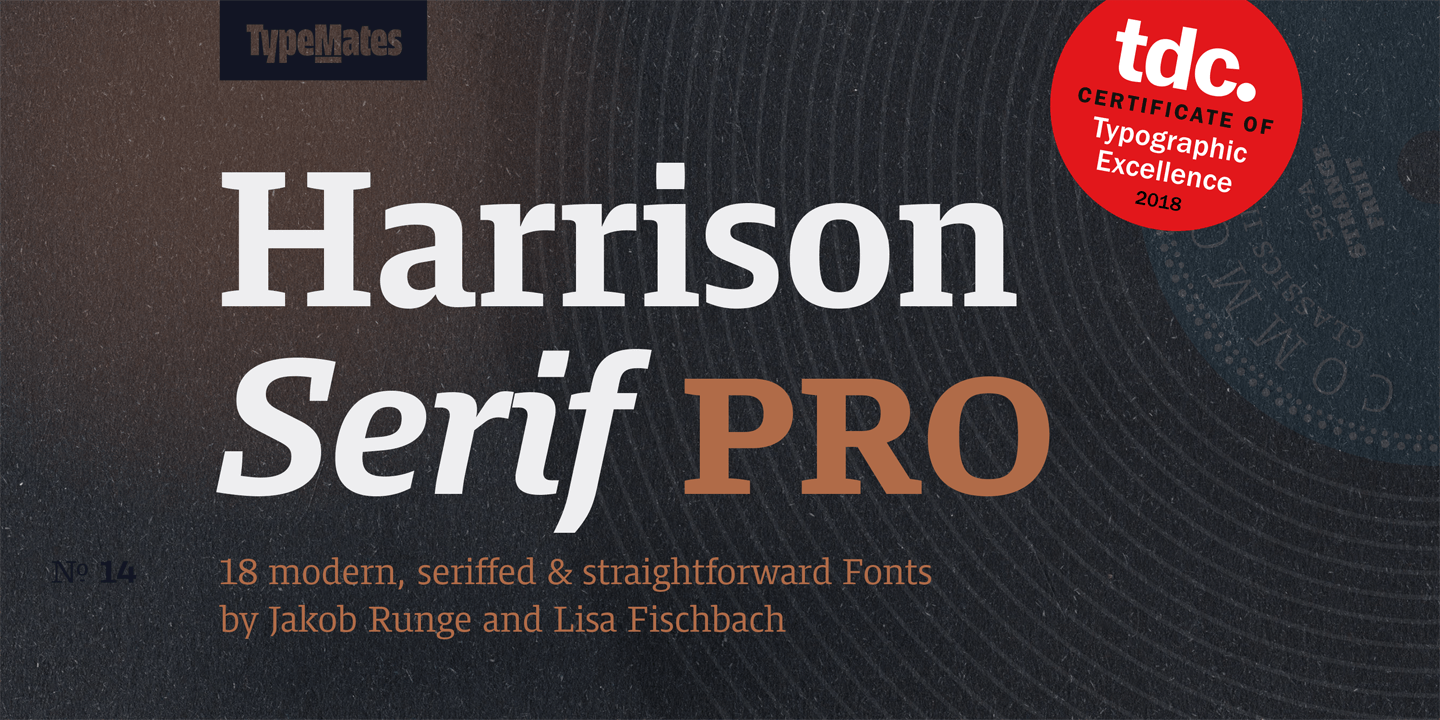 Download Harrison Serif Pro font (typeface)
