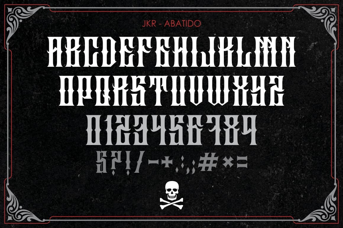 Download ABATIDO font (typeface)