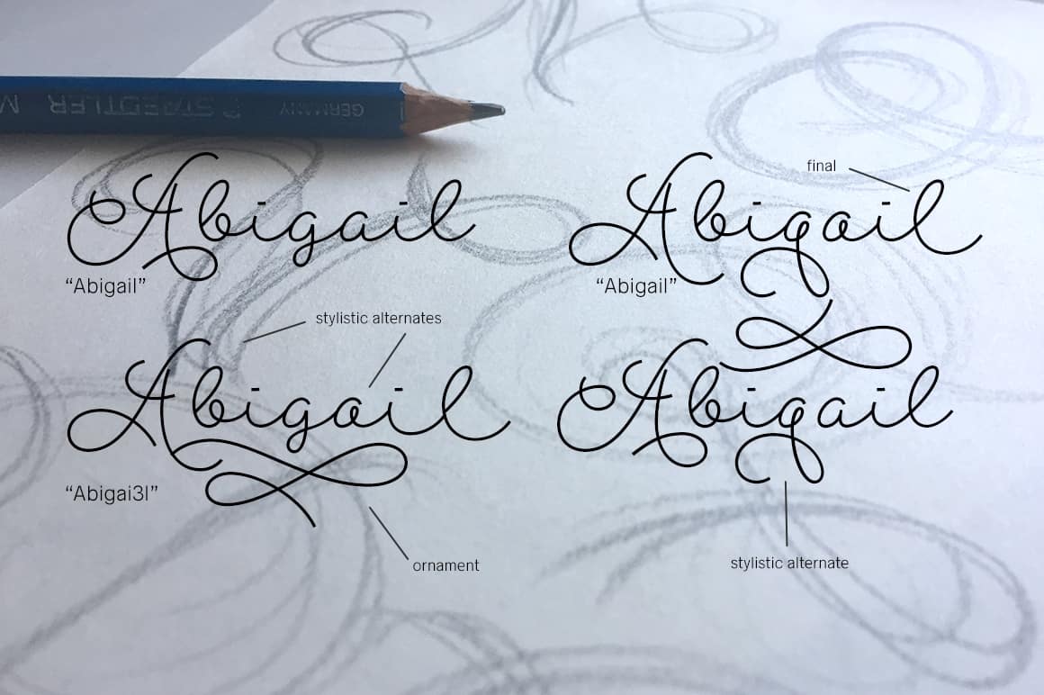 Download Abigail Script font (typeface)