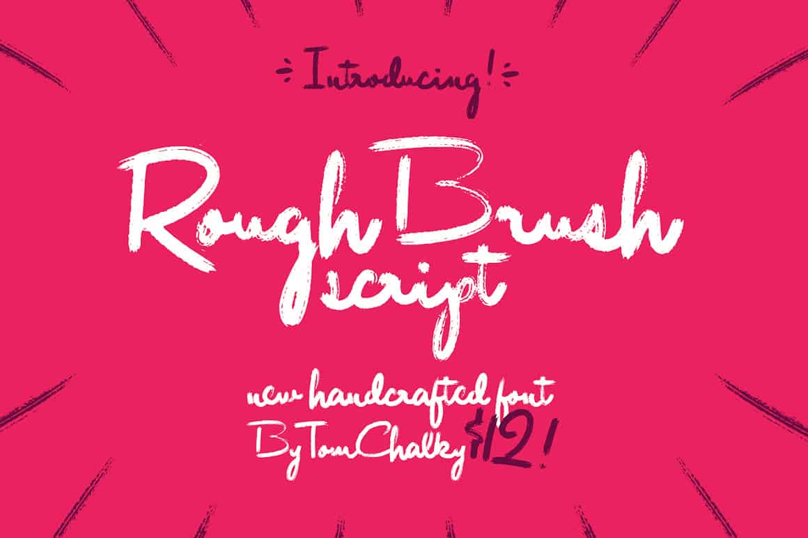 Download Rough Brush font (typeface)