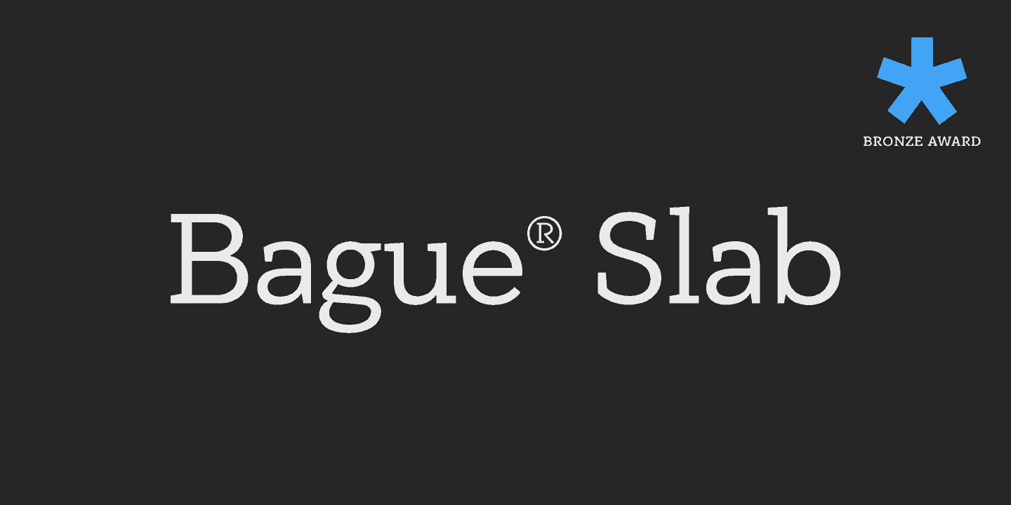 Download PF Bague Slab Pro font (typeface)