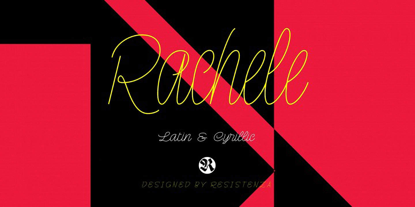 Download Rachele font (typeface)