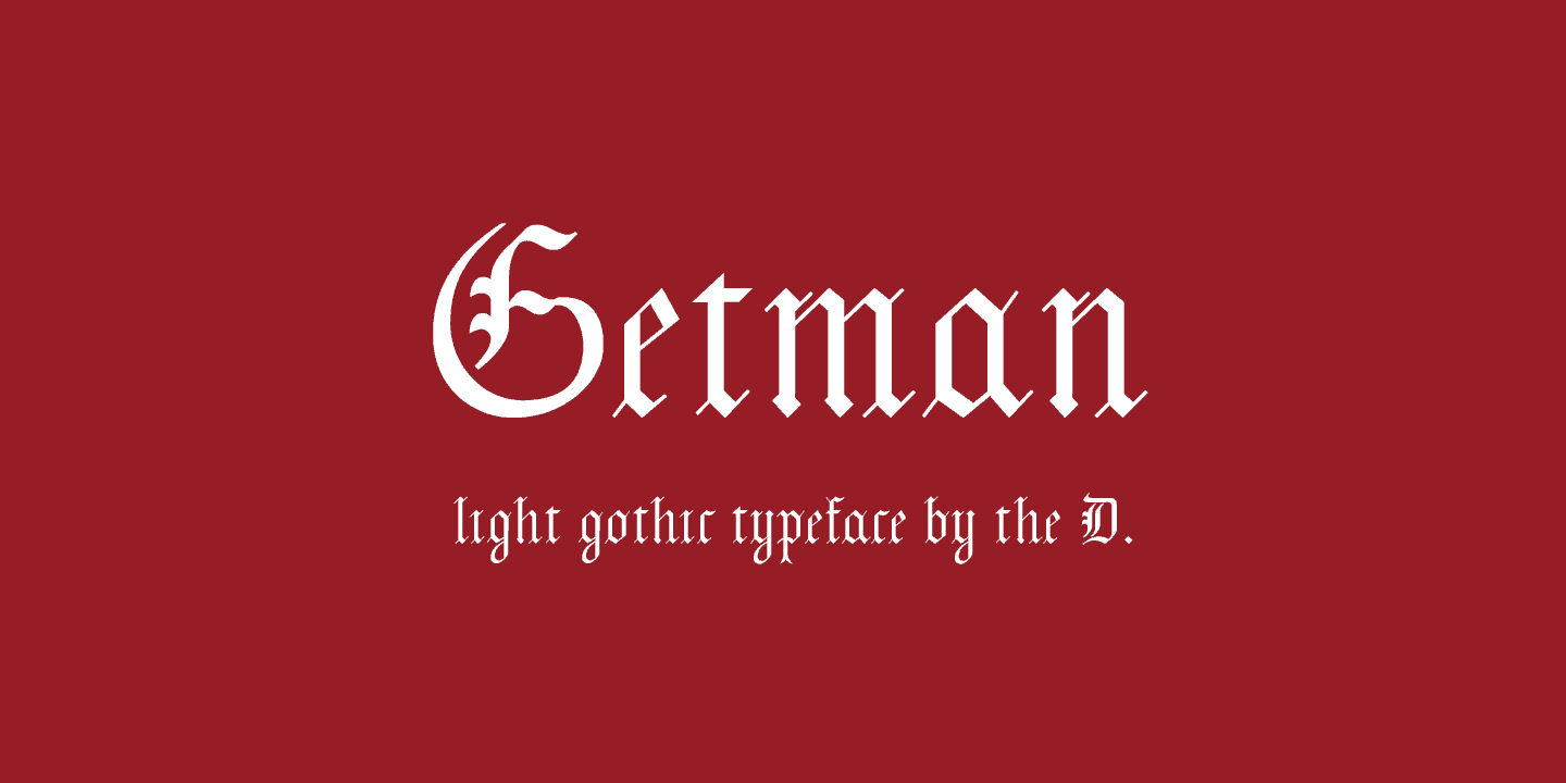Download Getman font (typeface)