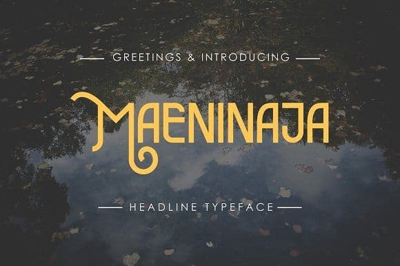 Download Maeninaja font (typeface)