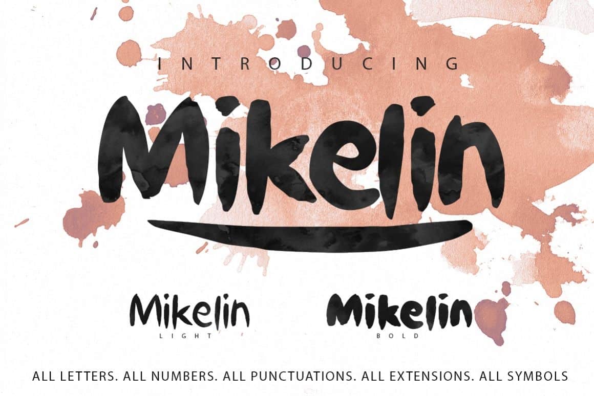 Download Mikelin font (typeface)