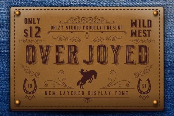 Download Overjoyed font (typeface)