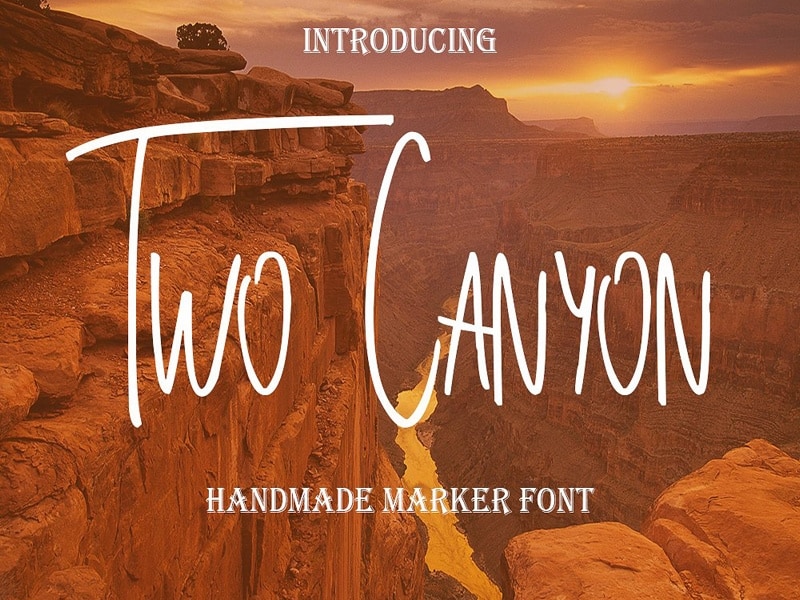 Download Two Canyon font (typeface)