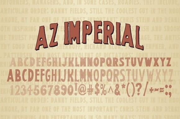 Download AZ Imperial font (typeface)