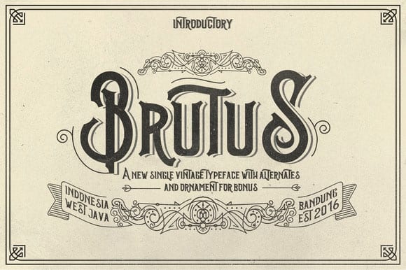 Download Brutus Type font (typeface)