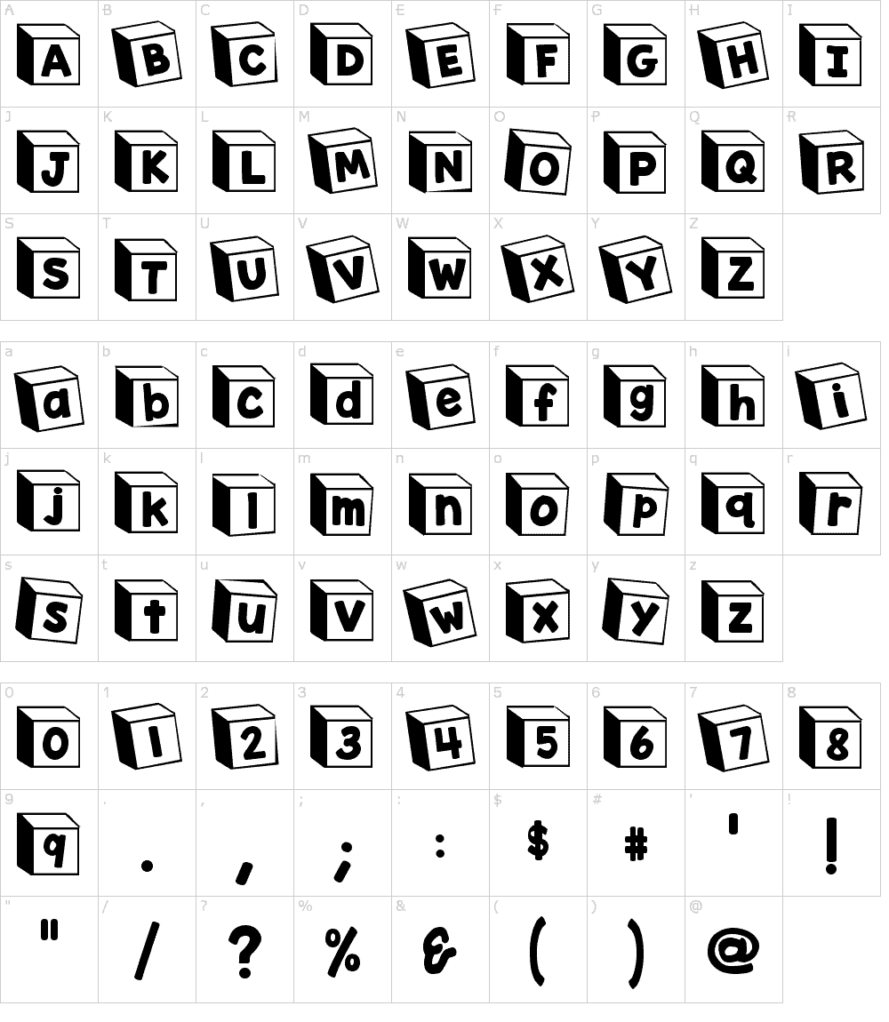 Download K26 Toy Blocks 123 font (typeface)