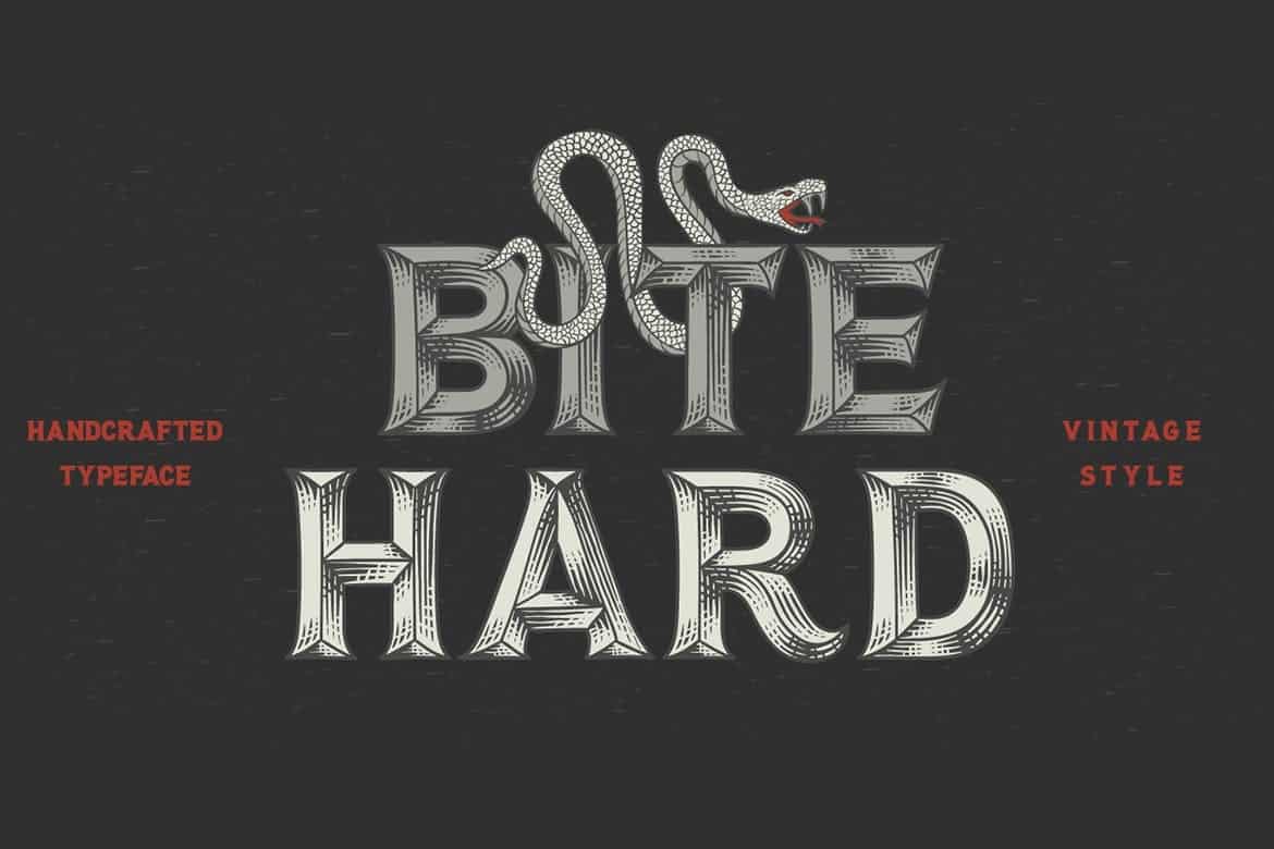 Download Bite Hard font (typeface)