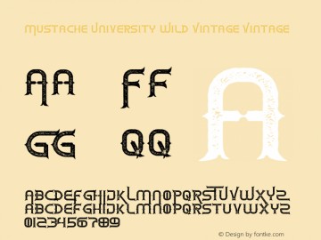 Download Mustache University font (typeface)