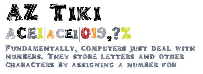 Download AZ Tiki font (typeface)