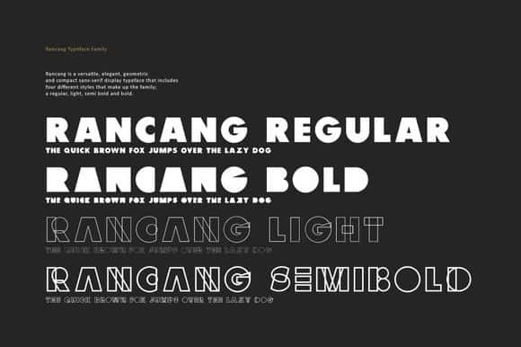 Download Rancang font (typeface)