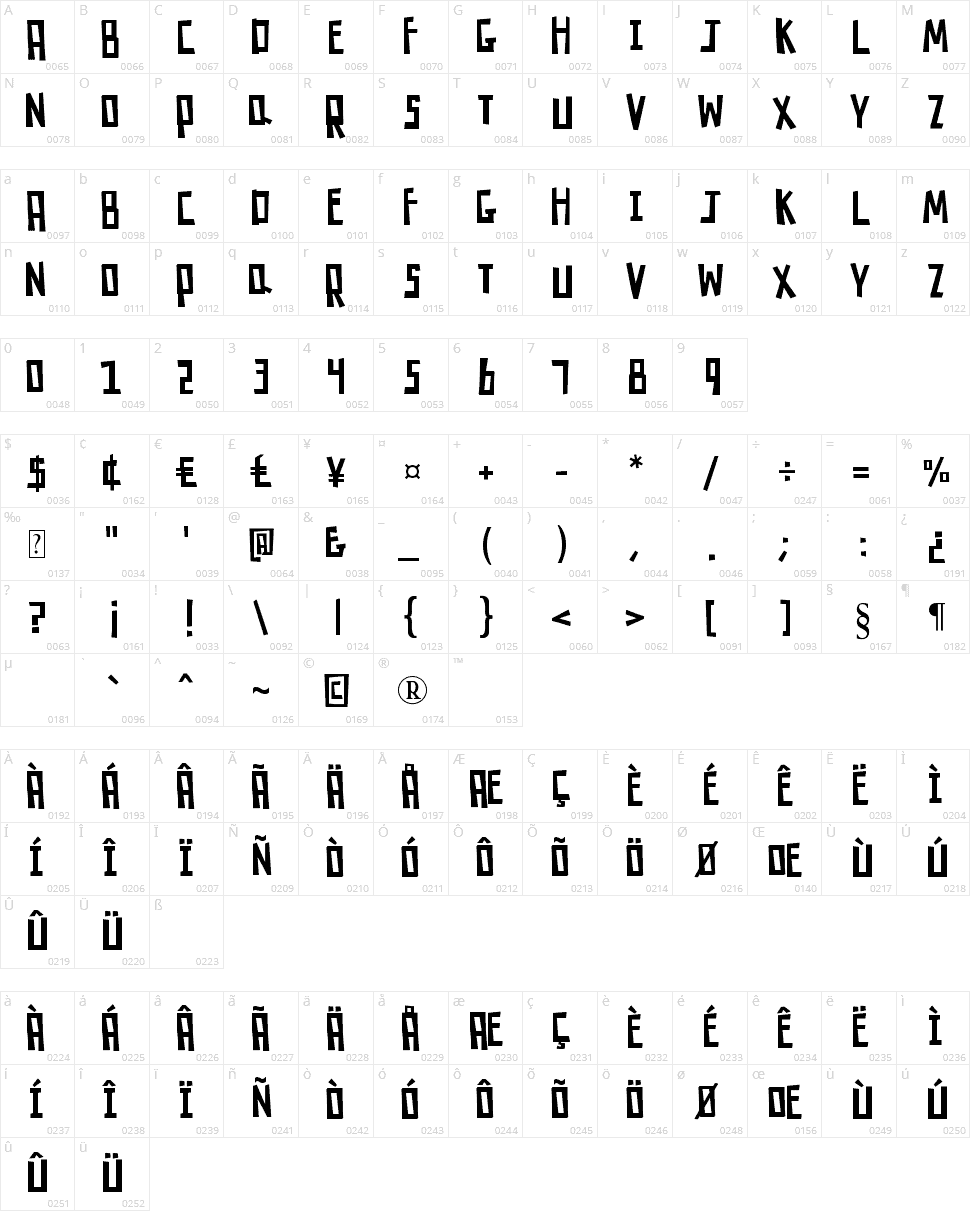 Download K26 Robot Rumble font (typeface)