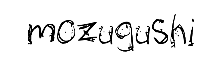 Download mozugushi font (typeface)
