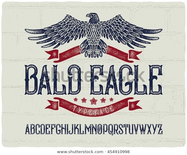 Download Bald Eagle font (typeface)