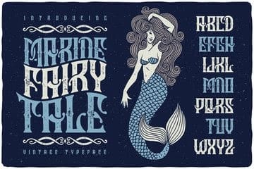 Download Marine Fairytale font (typeface)
