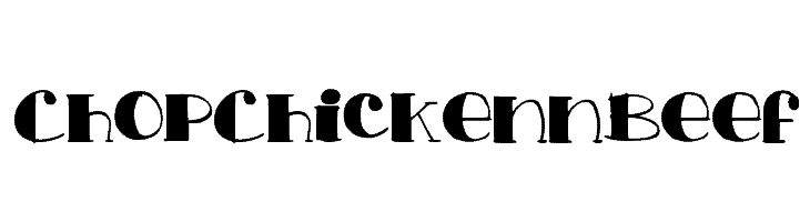Download Chop Chicken n Beef font (typeface)