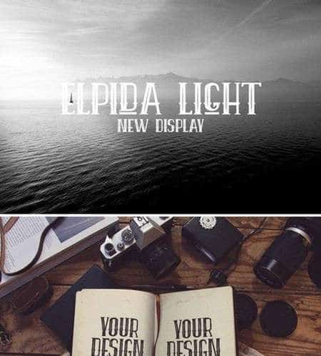 Download Elpida Light font (typeface)
