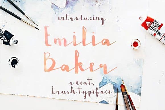 Download Emilia Baker font (typeface)