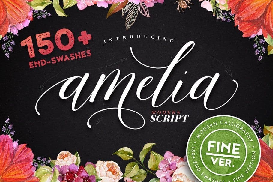 amelia script free font
