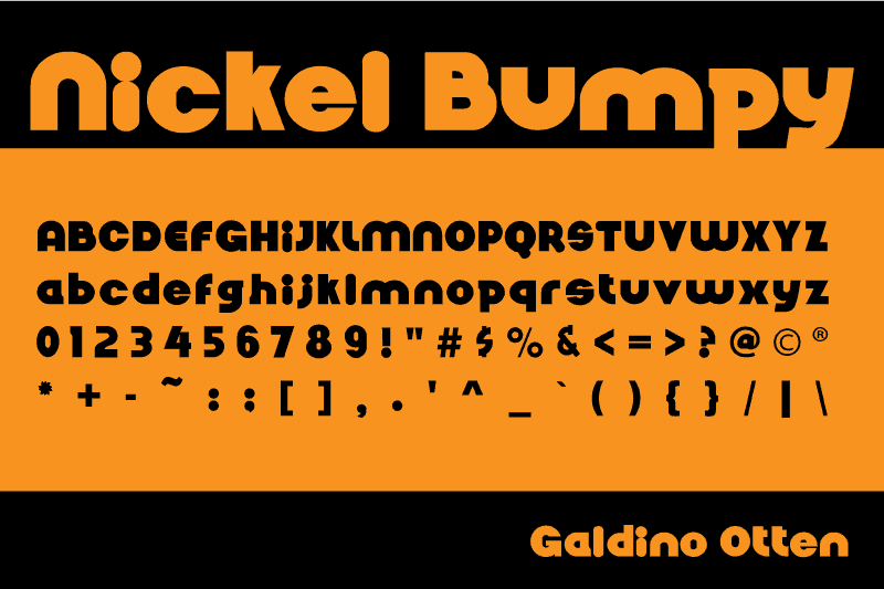 Download Bumpy font (typeface)