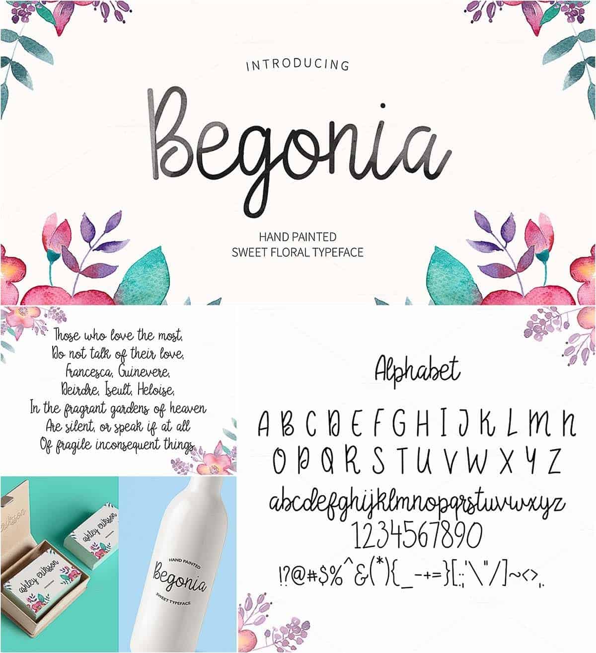 Download Begonia font (typeface)