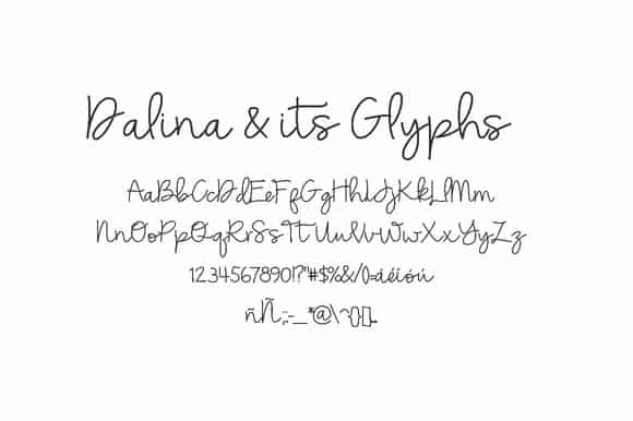 Download Dalina font (typeface)