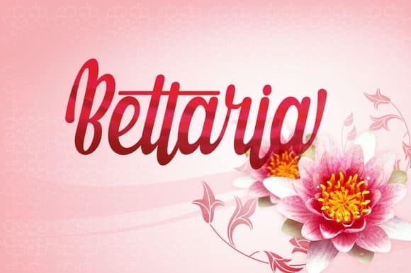 Download Bettaria Script font (typeface)