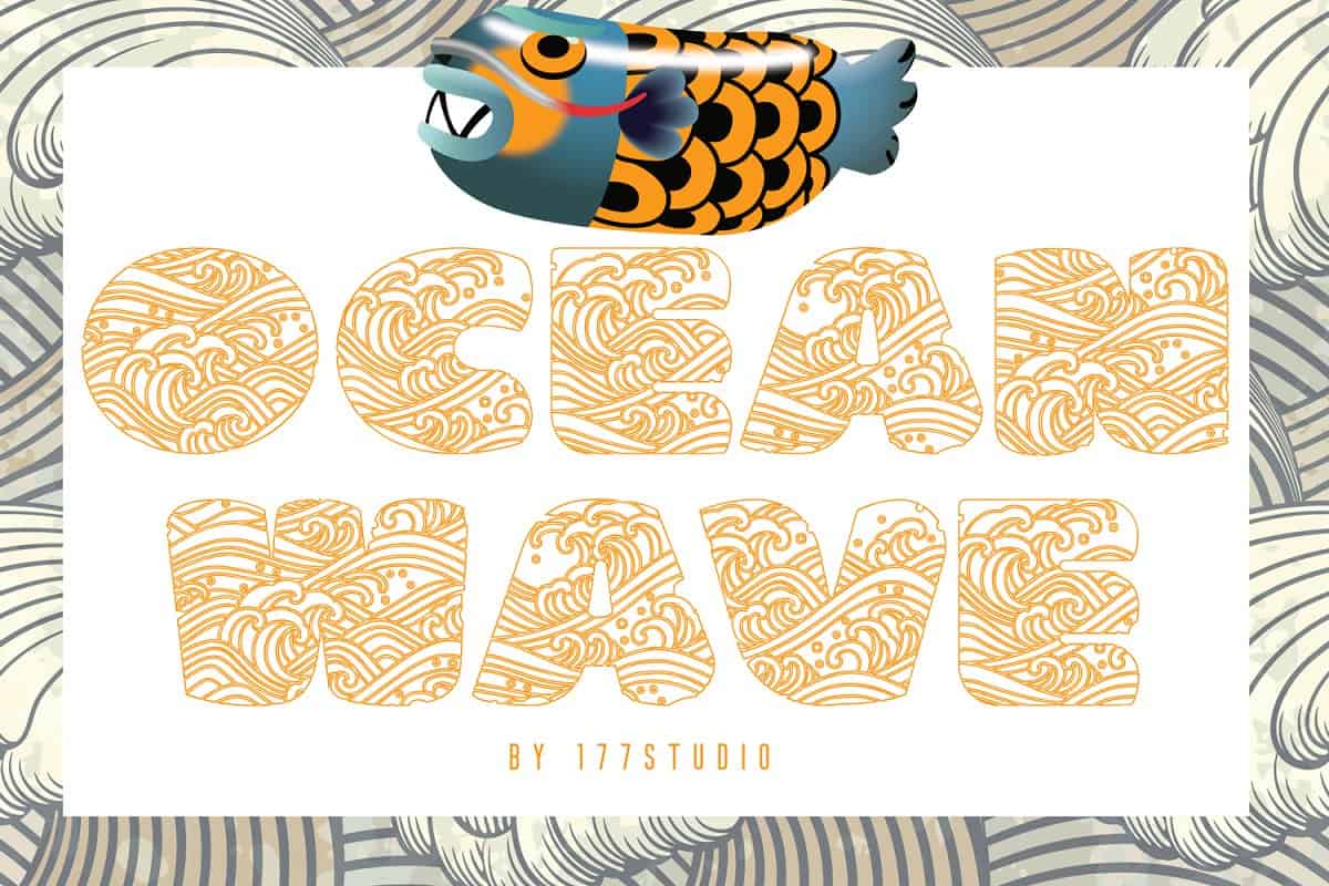 Download Ocean Wave font (typeface)