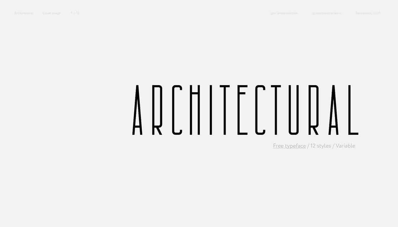 Download Architectural font (typeface)