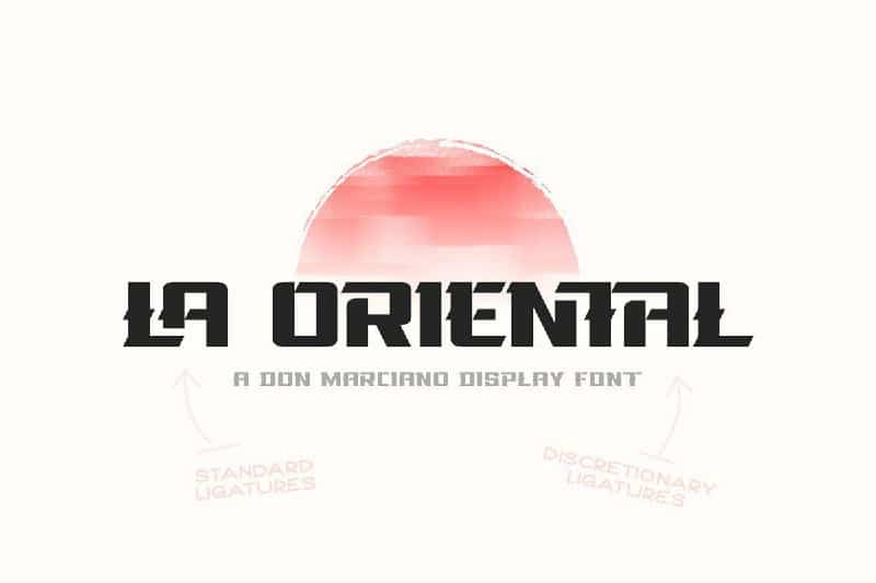 Download La Oriental font (typeface)