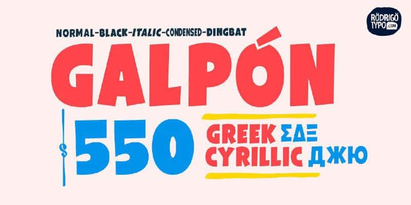 Download Galpon font (typeface)