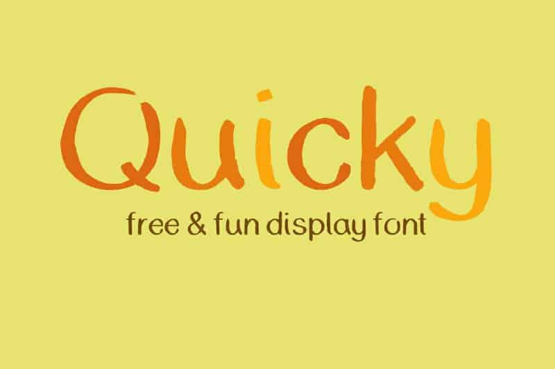 Download Quicky font (typeface)