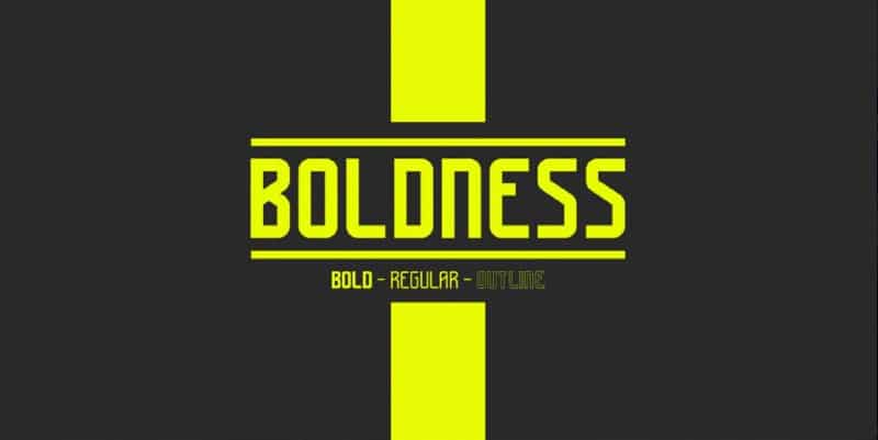 Download Boldness font (typeface)