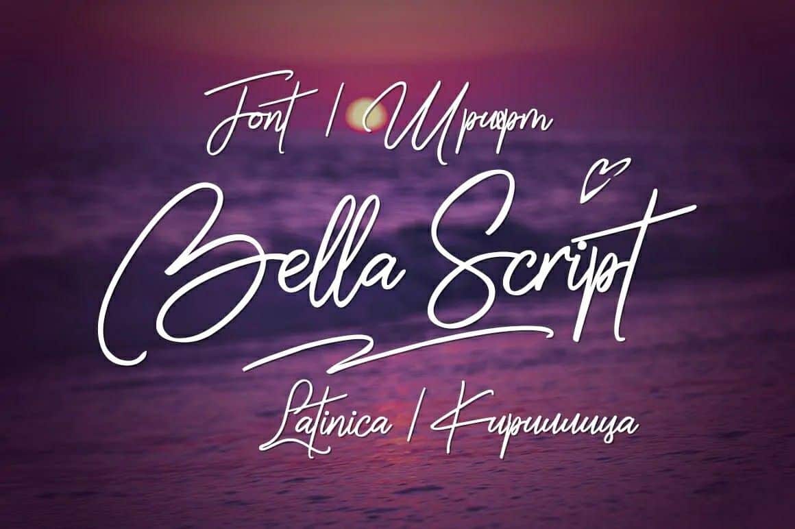 Download Bella Script font (typeface)
