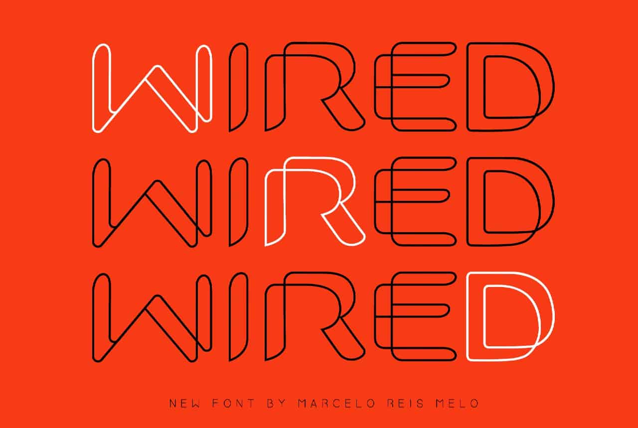 Download Wired font (typeface)