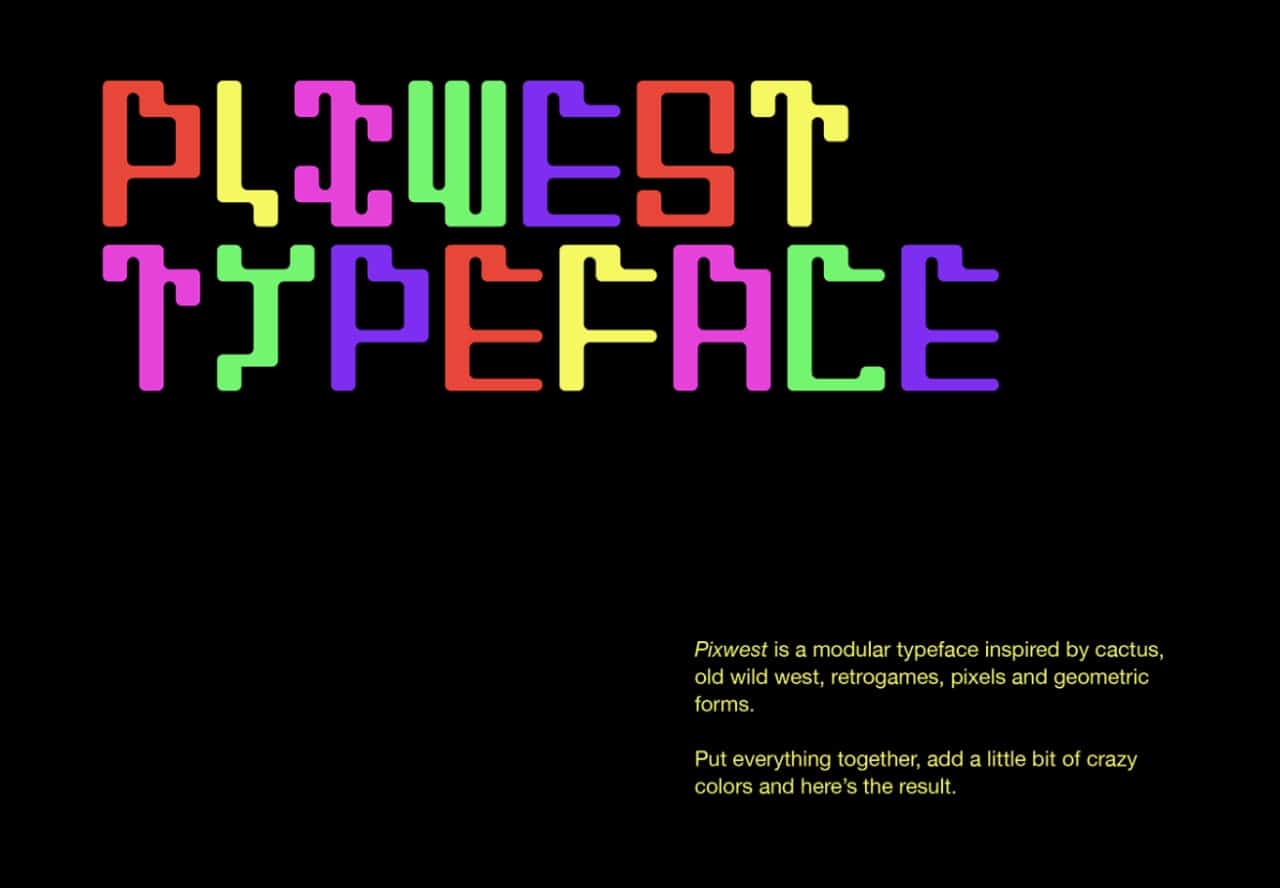 Download Pixwest font (typeface)