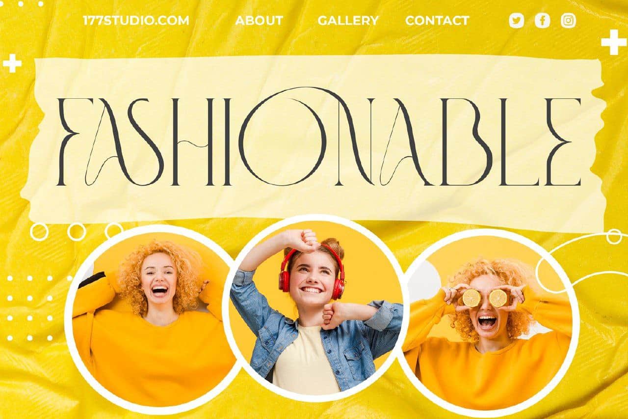 Download Fashionable font (typeface)
