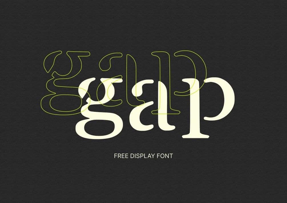 Download Gap font (typeface)