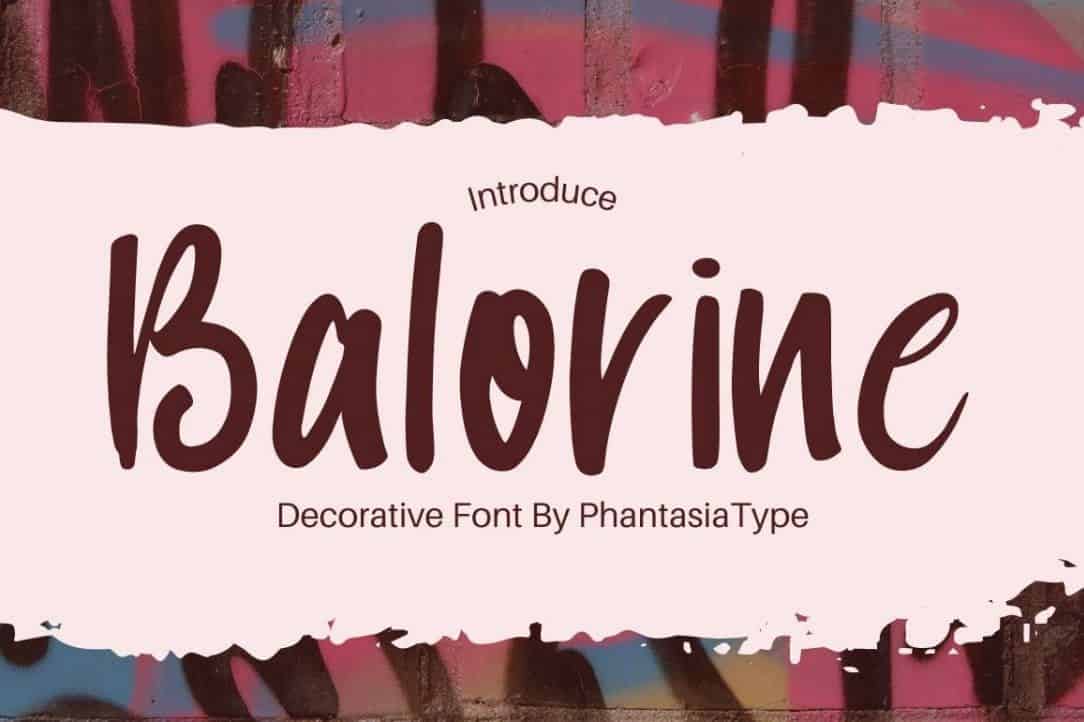 Download Balorine font (typeface)