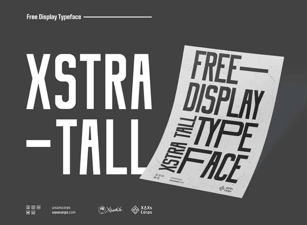 Download Xstra Tall font (typeface)
