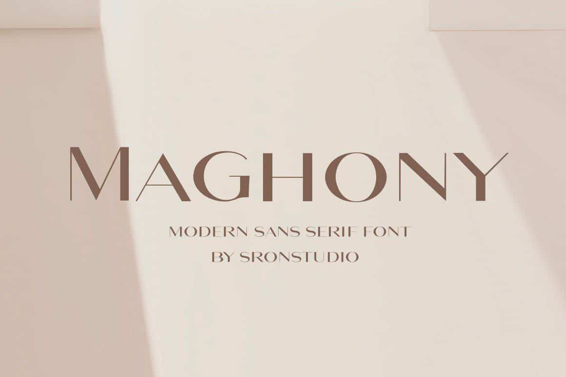 Download Maghony font (typeface)
