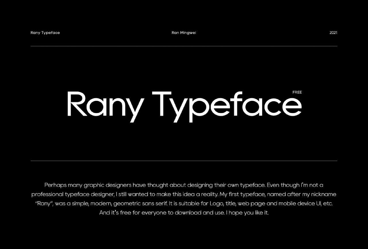 Download Rany font (typeface)