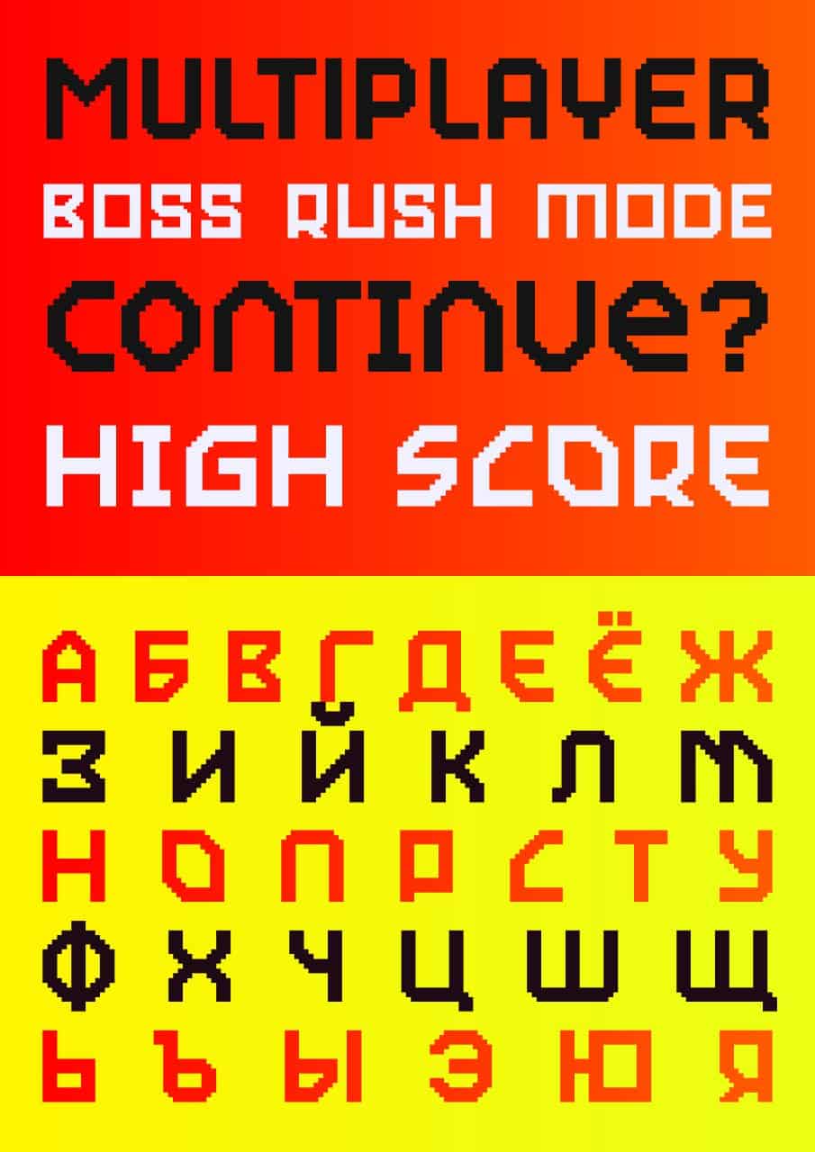 Download Multi Type Pixel font (typeface)